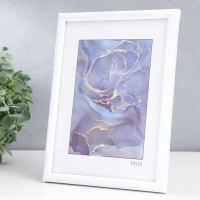 Фоторамка пластик "Радуга" 15х21 см, белый