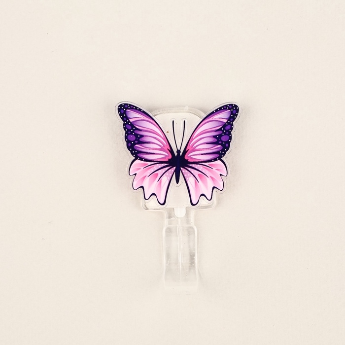 Крючок настенный самоклеящийся &laquo;Бабочка&raquo;, 2,5 х 6,5 см