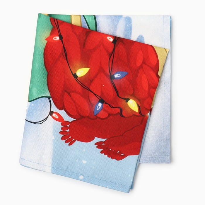 Новый год. Символ года. Змея. Полотенце кухонное: Новый год &laquo;Этель&raquo; Мечта исполнится 40х70 см, 100% хл, саржа 190 г/м2