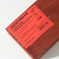 Органайзер деревянный для чая и кухонных принадлежностей Доляна, 33&times;12&times;6 см, цвет мокко