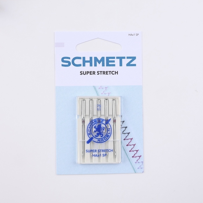 Иглы для бытовых швейных машин, для стрейч-ткани, №75, 5 шт Иглы для бытовых швейных машин, для стрейч-ткани, №75, 5 шт