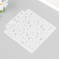 Трафарет пластик "Звёздное небо" 13х14 см Трафарет пластик "Звёздное небо" 13х14 см