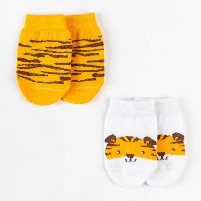 Набор носков Крошка Я «Тигрёнок», 2 пары, 12-14 Набор носков Крошка Я «Тигрёнок», 2 пары, 12-14