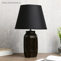 Лампа настольная "Орлеан" 1х40Вт Е14 черный 28х28х43 см RISALUX