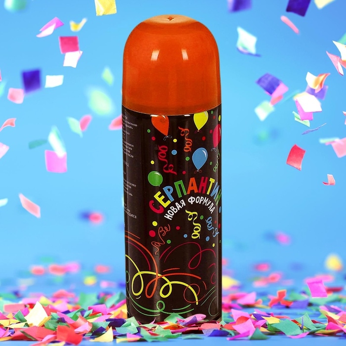 Спрей для новогоднего декора &laquo;Серпантин&raquo;, 250 мл, цвет красный, на новый год