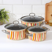 Набор кастрюль &laquo;Паста&raquo;, 3 предмета: 1,9 л, 2,5 л, 3,7 л, крышки, индукция