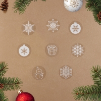 Набор наклеек "Новогодние 5", микс Набор наклеек "Новогодние 5", микс