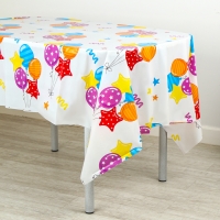 Скатерть одноразовая "Шарики" 180х137 Скатерть одноразовая "Шарики" 180х137
