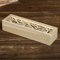 Шкатулка дерево под роспись "Геометрия" 4х19,3х5,5 см Шкатулка дерево под роспись "Геометрия" 4х19,3х5,5 см