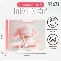 Пакет ламинированный горизонтальный &laquo;Cute&raquo;, 40 х 31 х 11,5 см
