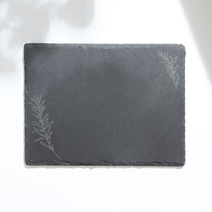 Доска для подачи из сланца &laquo;Розмарин S&raquo;, 20&times;15 см