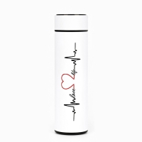 Термос, 500 мл, Basic "Мастер К", с ситечком, с датчиком температуры, сохраняет тепло 10 ч Термос, 500 мл, Basic "Мастер К", с ситечком, с датчиком температуры, сохраняет тепло 10 ч