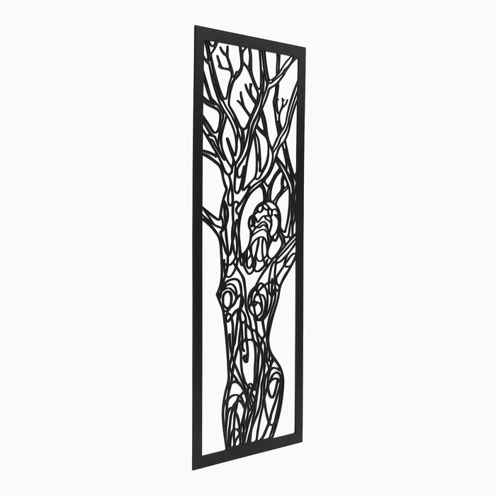 Декорация настенная для интерьера, панно на стену из дерева Декорация настенная для интерьера, панно на стену из дерева "Дерево-девушка", 72 х 32 см