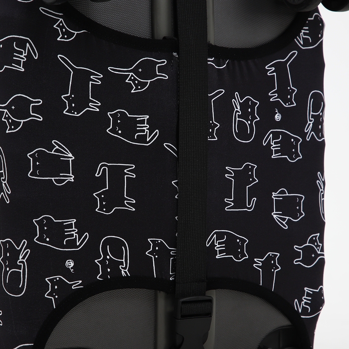 Чехол на чемодан S, цвет чёрный Чехол на чемодан S, цвет чёрный