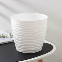 Горшок с поддоном &laquo;Дюна&raquo;, 5,5 л, цвет белый