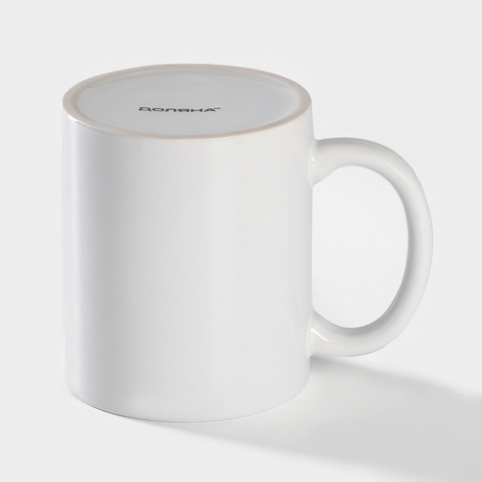 Кружка - хамелеон керамическая Доляна «Сердце», 350 мл, цвет белый Кружка - хамелеон керамическая Доляна «Сердце», 350 мл, цвет белый