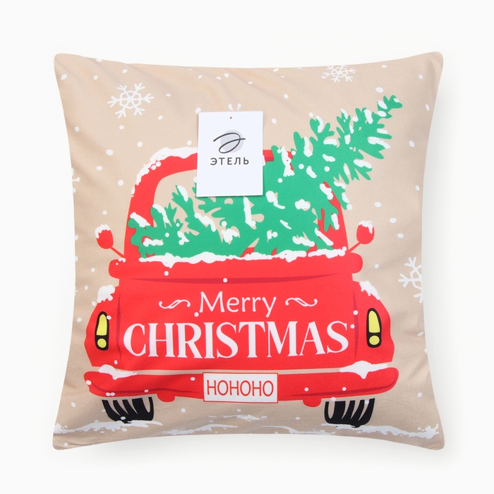 Новый год. Чехол на подушку Этель Новый год. Чехол на подушку Этель "Но-но-но" 40х40см,100% п/э