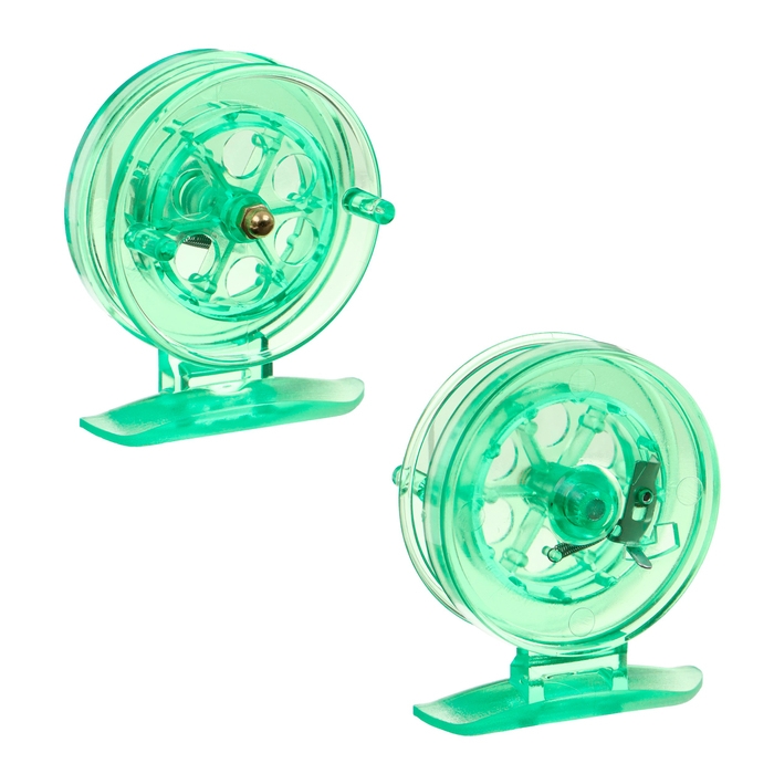 Катушка инерционная, пластик, диаметр 6.5 см, цвет салатовый, 807S Катушка инерционная, пластик, диаметр 6.5 см, цвет салатовый, 807S