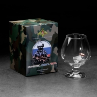 Бокал "Непробиваемый. Сухопутные", для коньяка, эмблема с пулей, 390 мл Бокал "Непробиваемый. Сухопутные", для коньяка, эмблема с пулей, 390 мл