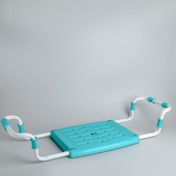 Сиденье для ванны раздвижное, 35&times;29 см, цвет бирюза