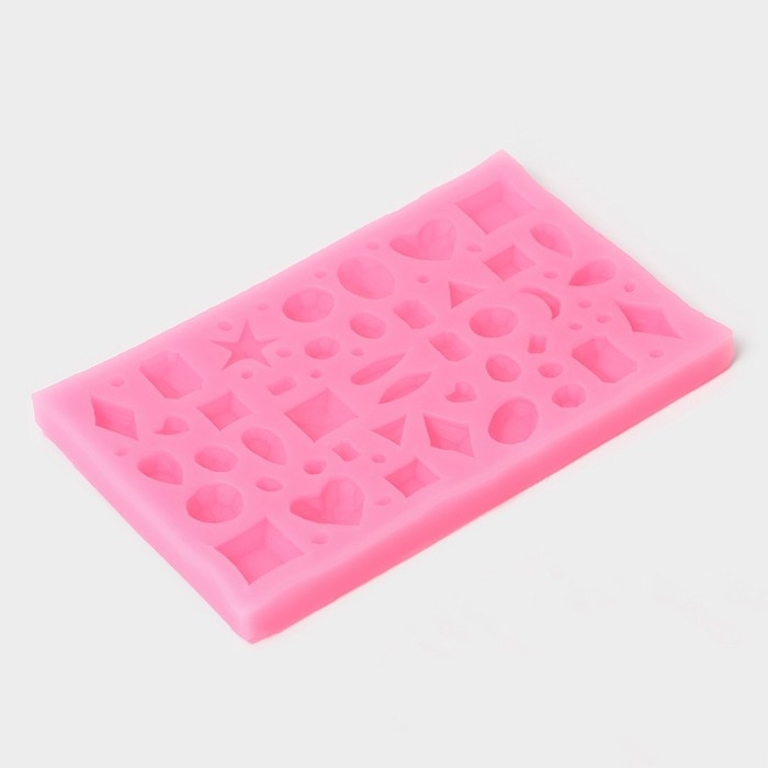 Молд &laquo;Драгоценные камни&raquo;, силикон, 11&times;7 см, цвет МИКС