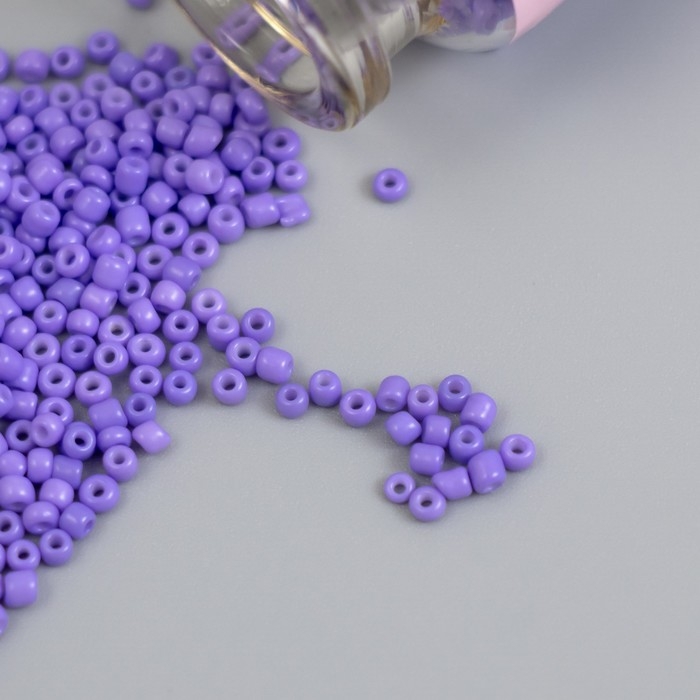 Бисер круглый 12/0 в бутылочке "Глициния" 2х20 гр набор 2 шт