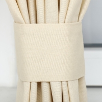 Комплект штор д/кухни с подхватами Этель Home цв. молочный, 150х180 см - 2 шт Комплект штор д/кухни с подхватами Этель Home цв. молочный, 150х180 см - 2 шт