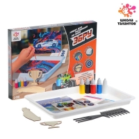 Набор для рисования на воде в технике эбру &laquo;Машинки&raquo;