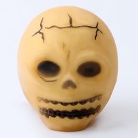 Хэллоуин. Антистресс сквиш мялка &laquo;Череп&raquo;, с наклейками, цвета МИКС