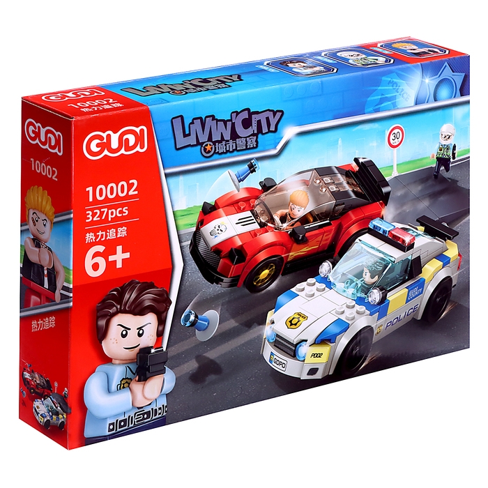 Конструктор &laquo;Полиция. Стритрейсеры&raquo;, 327 деталей