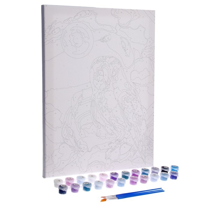 Картина по номерам на холсте с подрамником «Сказочная сова», 30х40 см Картина по номерам на холсте с подрамником «Сказочная сова», 30х40 см