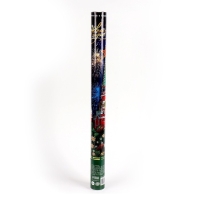 Пневмохлопушка поворотная новогодняя &laquo;С Новым годом! Куранты&raquo;, конфетти, фольга-серпантин, 60 см