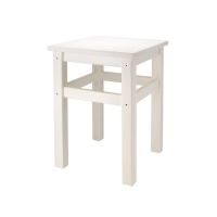 Табурет №1, 330х330х450, до 130 кг, массив Берёзы, Белый Табурет №1, 330х330х450, до 130 кг, массив Берёзы, Белый