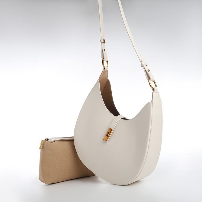 Сумка женская TEXTURA, косметичка, средний размер, цвет молочный Сумка женская TEXTURA, косметичка, средний размер, цвет молочный