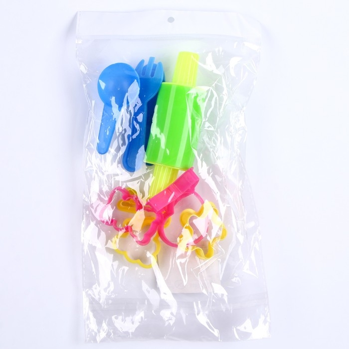 Формочки для лепки, набор 6 шт., 3 инструмента, скалка Формочки для лепки, набор 6 шт., 3 инструмента, скалка