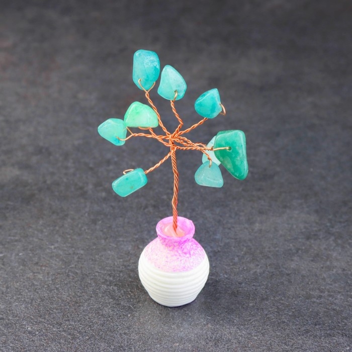 Сувенир Сувенир "Дерево Энергии. Авантюрин зеленый", натуральный камень, 7 х 3 см