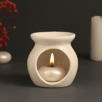 Аромалампа керамика "Спокойствие. Горы" белая 7,2х7,2х7,8 см Аромалампа керамика "Спокойствие. Горы" белая 7,2х7,2х7,8 см