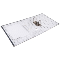 Папка-регистратор А4, 75 мм, Calligrata, ПВХ, металлическая окантовка, карман на корешок, собранная, серая Папка-регистратор А4, 75 мм, Calligrata, ПВХ, металлическая окантовка, карман на корешок, собранная, серая