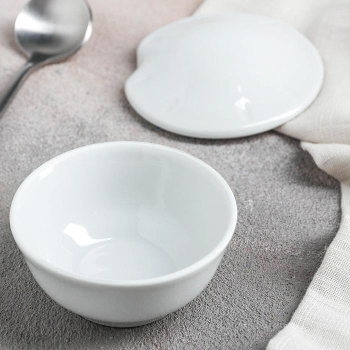 Горчичница фарфоровая &laquo;Романс&raquo;, 50 мл, с крышкой