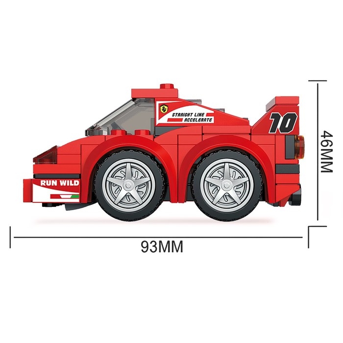 Конструктор инерционный &laquo;Спорткар&raquo;, 119 деталей