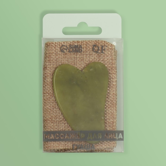 Массажёр гуаша «Лапка», 7 × 4,3 см, в PVC коробке, цвет зелёный Массажёр гуаша «Лапка», 7 × 4,3 см, в PVC коробке, цвет зелёный