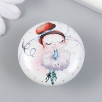 Ручка для шкатулки керамика, металл "Балерина" 3,8х3,8х2,8 см Ручка для шкатулки керамика, металл "Балерина" 3,8х3,8х2,8 см