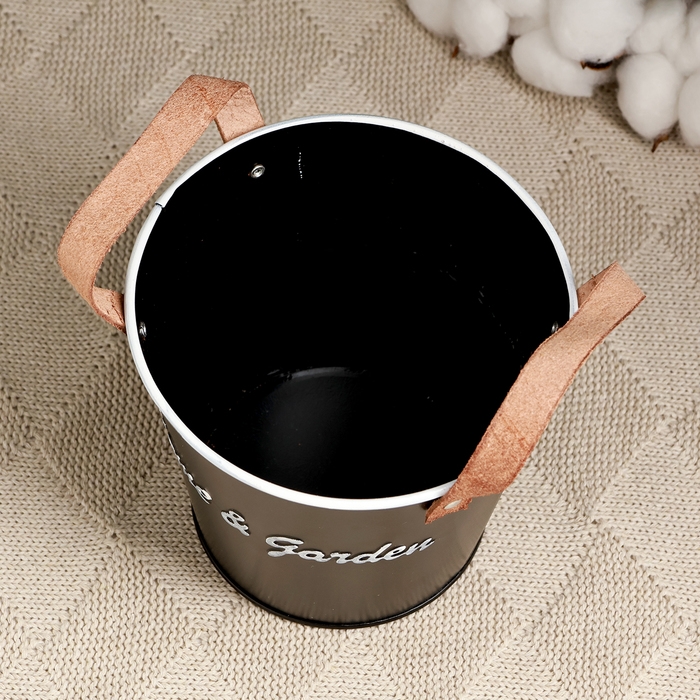 Кашпо "Элли" 13х12см, черное