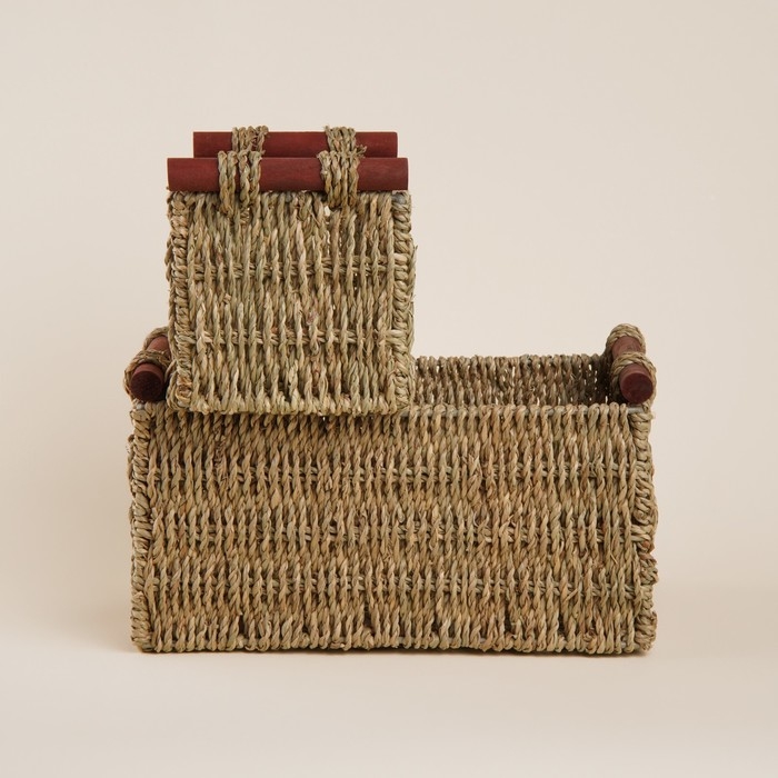 Корзины для хранения ручной работы SL Home, 2 шт: 23&times;13&times;14 см, 29&times;19&times;16 см