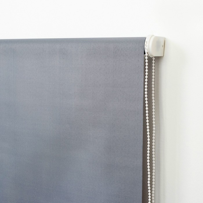 Штора рулонная 90&times;180 см (с учётом креплений 3,5 см), цвет серый