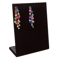 Подставка для кулонов, цепочек, браслетов, 12 крючков 20×9×25,5 см, бархатная, цвет чёрный Подставка для кулонов, цепочек, браслетов, 12 крючков 20×9×25,5 см, бархатная, цвет чёрный