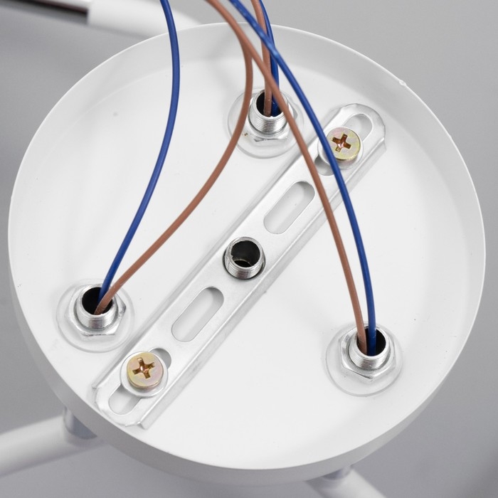 Люстра Люстра "Офелия" 3хЕ27 40Вт бело-хромовый 58х58х27 см BayerLux