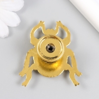 Ручка для шкатулки металл "Божья коровка" состаренное золото 4,8х4,3 см Ручка для шкатулки металл "Божья коровка" состаренное золото 4,8х4,3 см