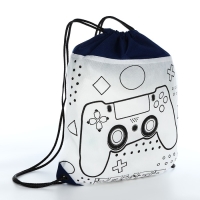 Мешок для обуви под раскраску &laquo;Гейм&raquo; 34х40 см, спанбонд