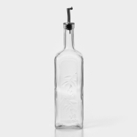 Бутыль стеклянная для жидких специй, 1 л, подарочная упаковка